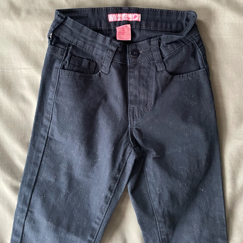 CUTIE FASHION | Girls Navy Blue Uniform Skinny Pant Size 4